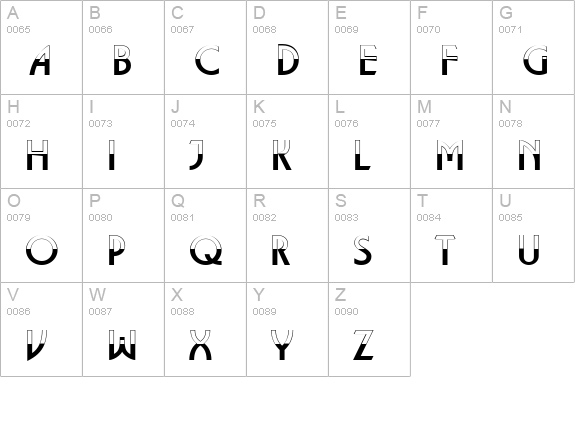 a_LancetB&W uppercase A-Z preview