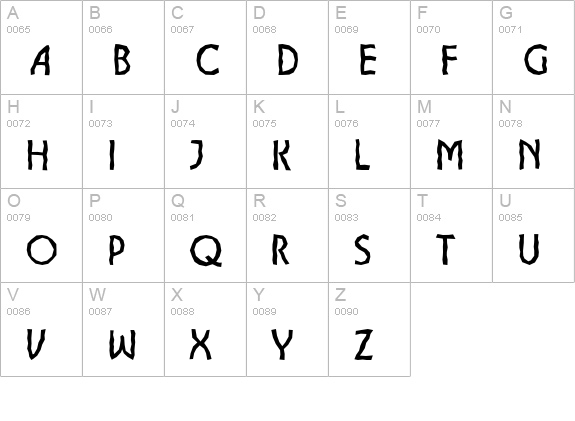 a_LancetBrk uppercase A-Z preview
