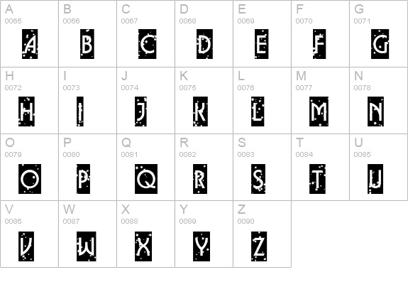 a_LancetCmStNt uppercase A-Z preview