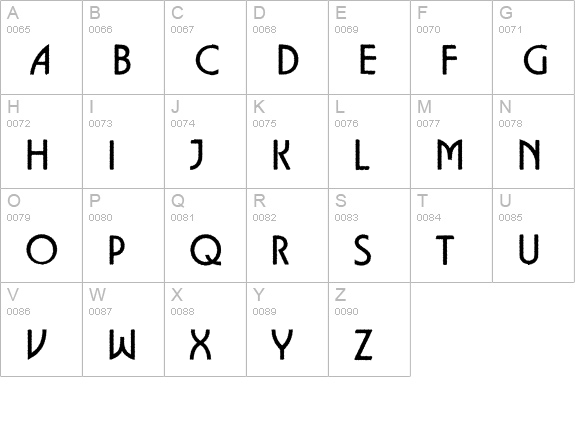 a_LancetRgh uppercase A-Z preview