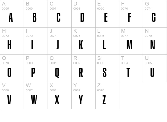 a_RubricaXtCn uppercase A-Z preview