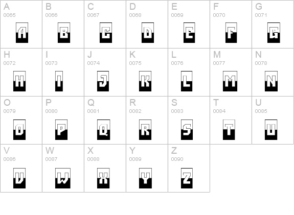 a_SimplerCmB&W Bold uppercase A-Z preview