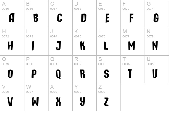 a_TechnicsBrk DemiBold uppercase A-Z preview