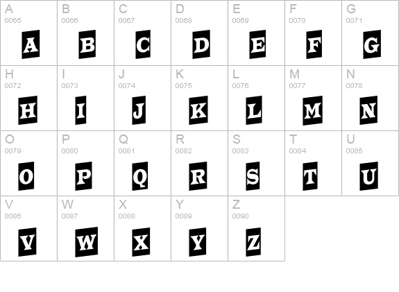 a_TrianglerCmUp uppercase A-Z preview