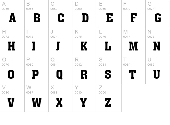 Aachen BT uppercase A-Z preview