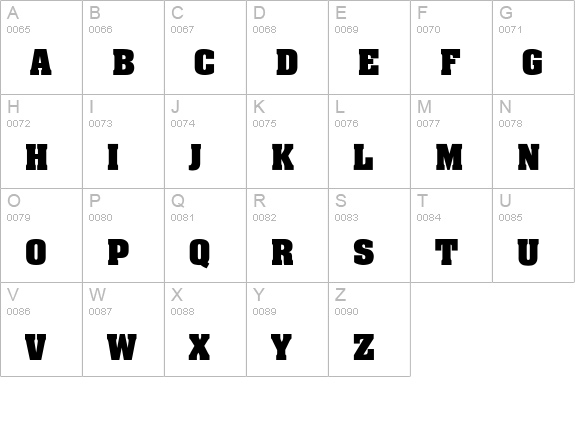 Aachen-Light uppercase A-Z preview