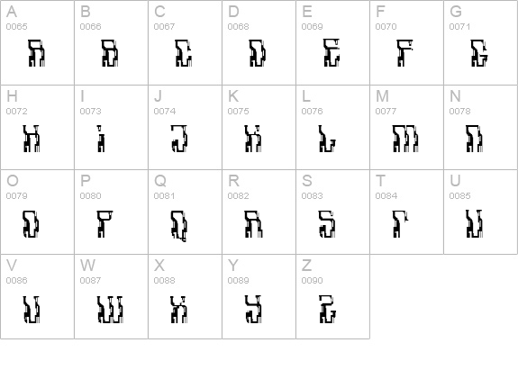 Aadavalus uppercase A-Z preview