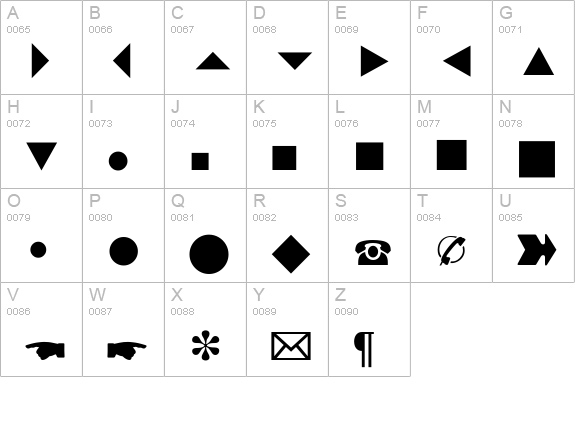 Abacus Three SSi uppercase A-Z preview
