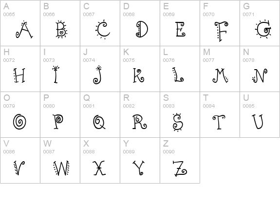 AbcAlegria uppercase A-Z preview