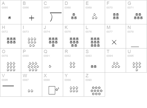 AbcMath uppercase A-Z preview