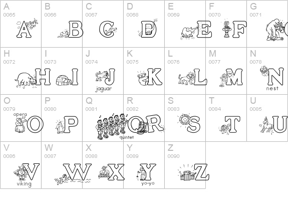 AbcPhonicsOne uppercase A-Z preview