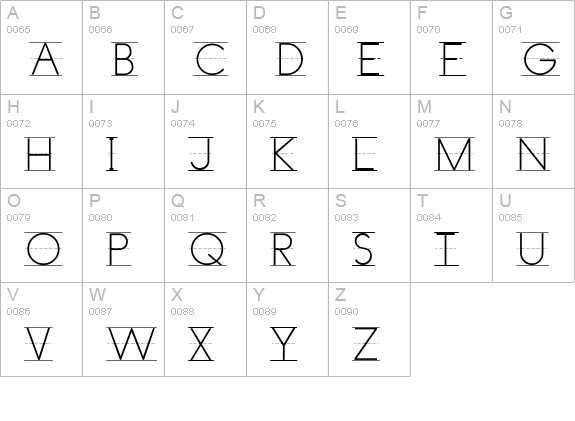AbcPrintLined uppercase A-Z preview