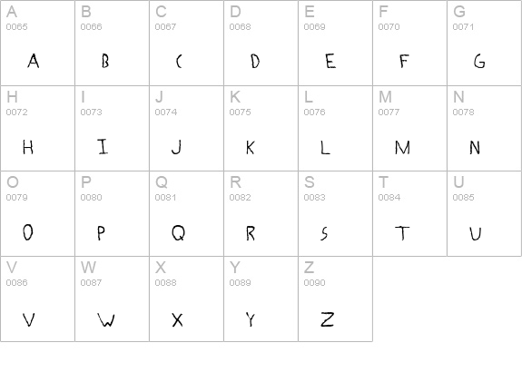 Abe Regular uppercase A-Z preview