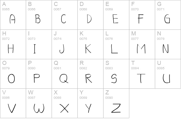 Abella Sugar uppercase A-Z preview