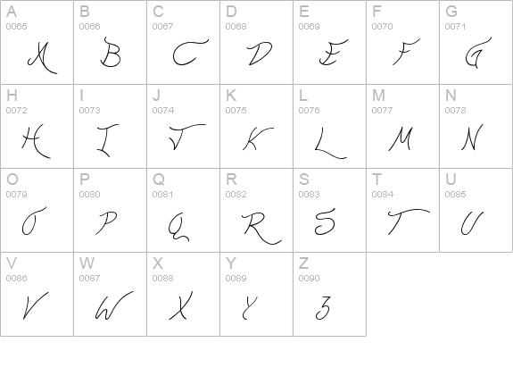 Abraham Heights uppercase A-Z preview