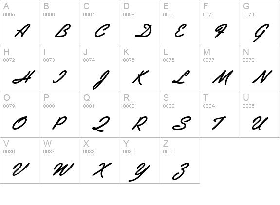AbrazoScriptSSK BoldItalic uppercase A-Z preview