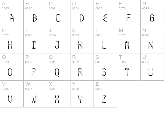 ABS2 uppercase A-Z preview