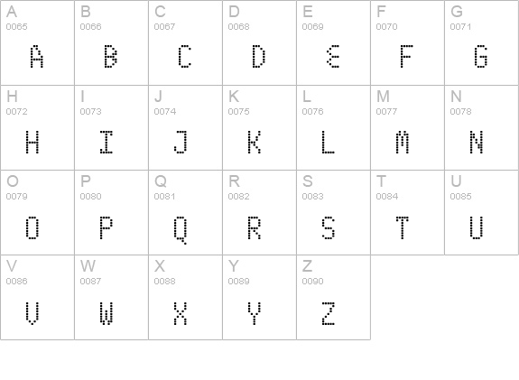 ABS3 uppercase A-Z preview