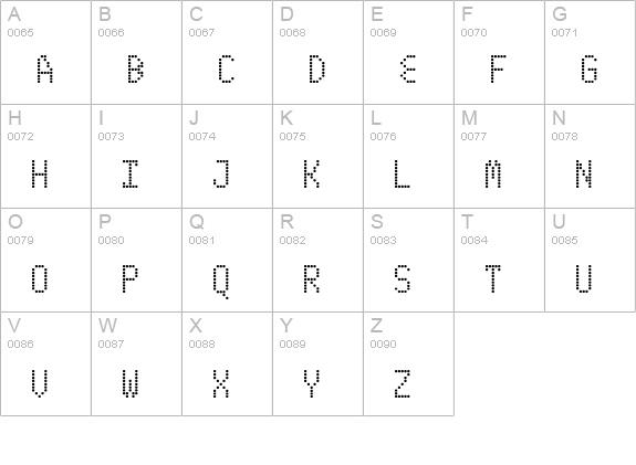 ABS4 uppercase A-Z preview