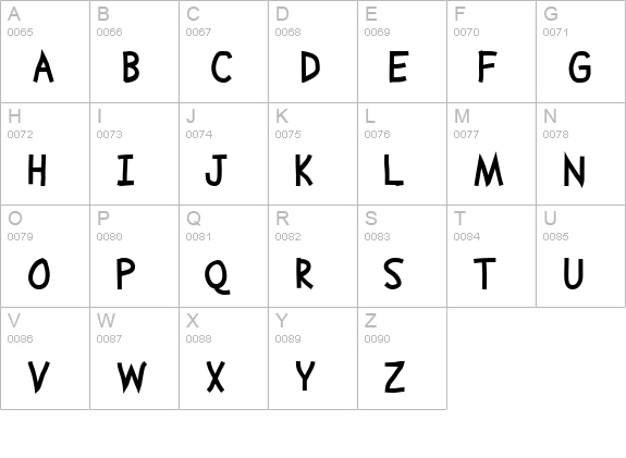 Abscissa Bold uppercase A-Z preview