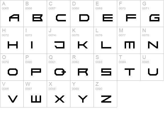 Absolute Zero
 uppercase A-Z preview