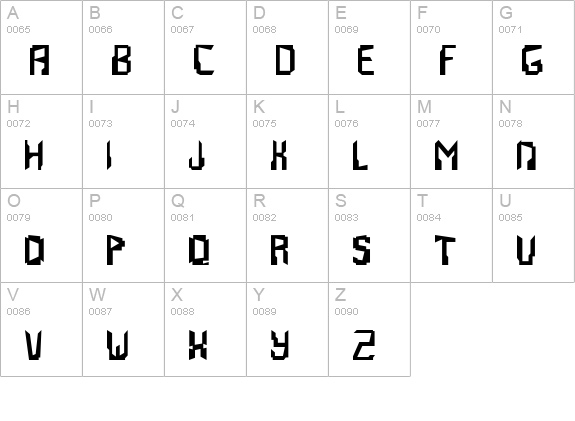 Abstrakt uppercase A-Z preview