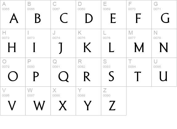 Abuela uppercase A-Z preview