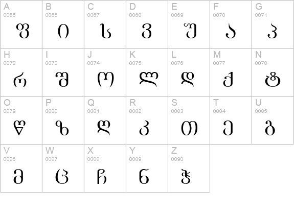 Academiury-ITV uppercase A-Z preview