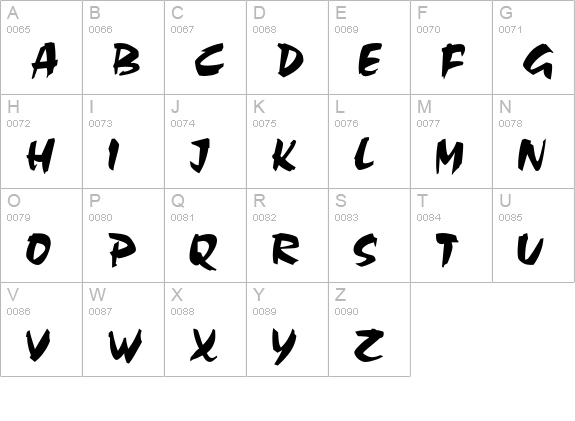 Acapulco uppercase A-Z preview