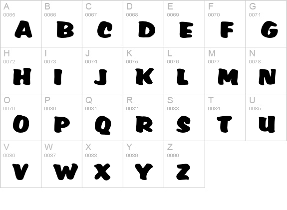 Accent uppercase A-Z preview