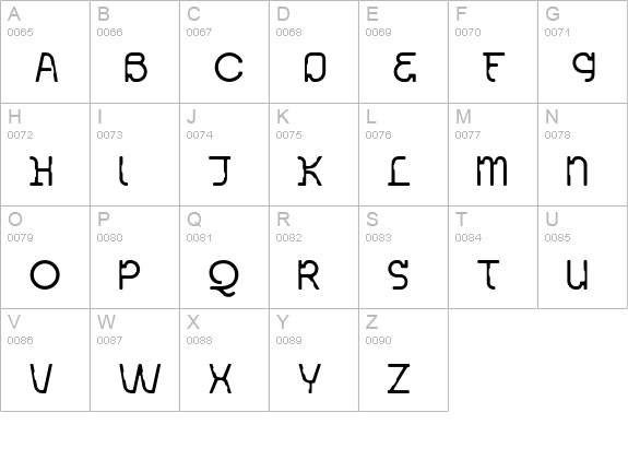 Acetone-Regular uppercase A-Z preview