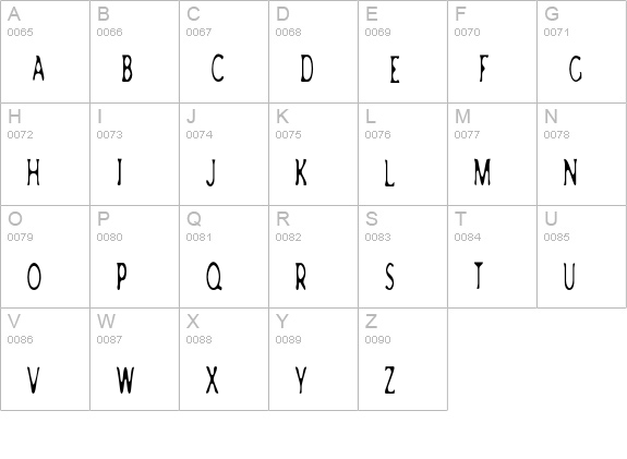 AchillesBlurLight-Tall uppercase A-Z preview