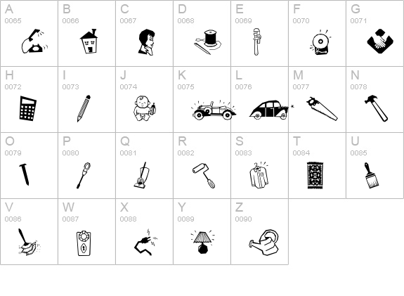 AcmeServices uppercase A-Z preview