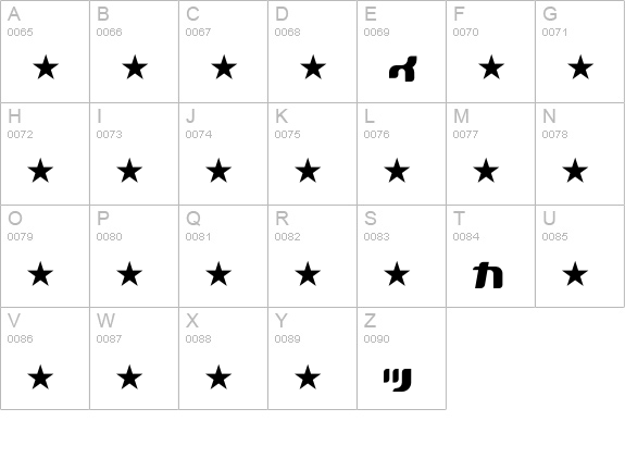 ACRYLIC2081-KAT30 uppercase A-Z preview