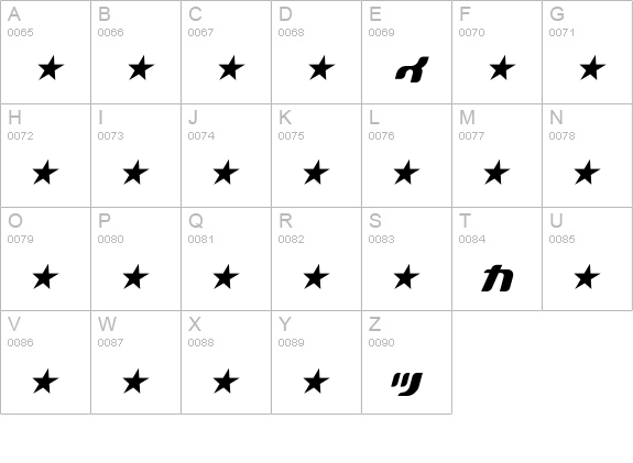 ACRYLIC2081-KAT31 uppercase A-Z preview