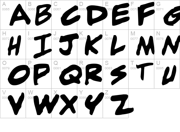 adam warren 0.2 Bold Italic uppercase A-Z preview
