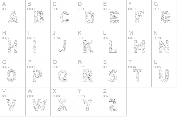 Adamas Regular uppercase A-Z preview