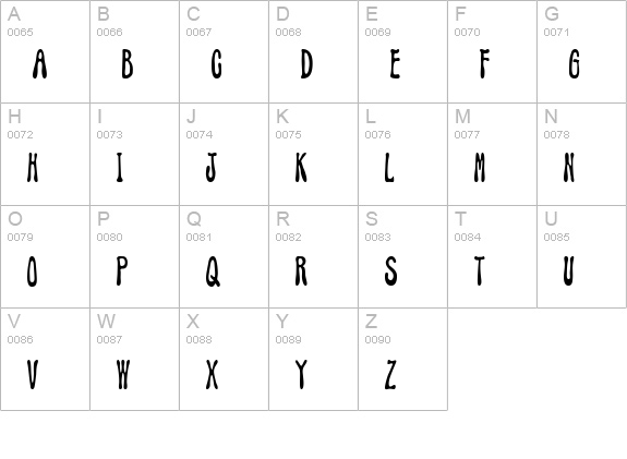 AddJazz uppercase A-Z preview