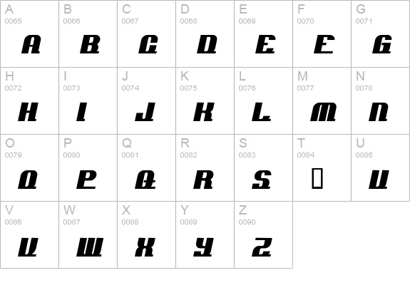 AddLoops Normal uppercase A-Z preview