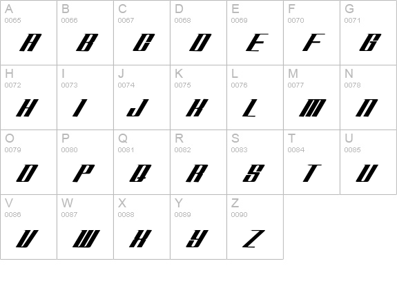 AddSpeedy uppercase A-Z preview