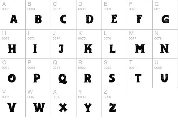 Adelard uppercase A-Z preview