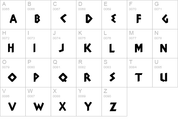 Adonais Regular uppercase A-Z preview