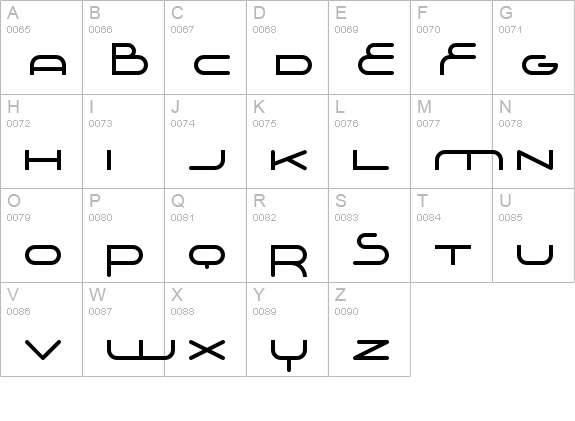 Adrenalin uppercase A-Z preview