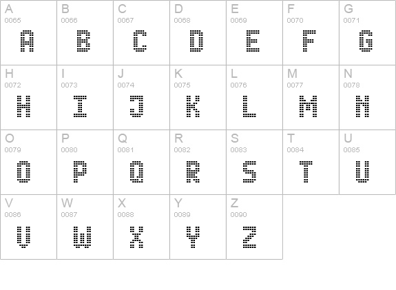 Advanced LED Board-7 uppercase A-Z preview