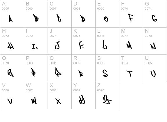 ADVENT uppercase A-Z preview