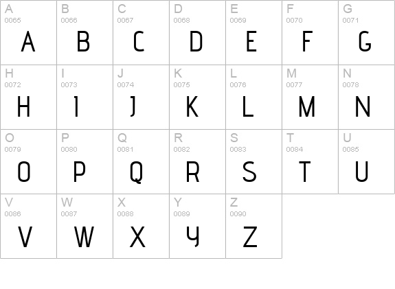 advent Extra Bold uppercase A-Z preview