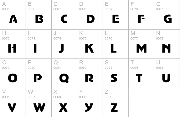 Adventurer Light SF uppercase A-Z preview