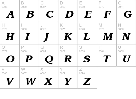 Advisor Black SSi Black Italic uppercase A-Z preview