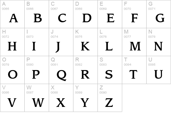Advisor Medium SSi Medium uppercase A-Z preview