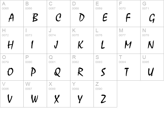 Aeolus uppercase A-Z preview